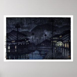 ukiyoe Hasui N18 Kinosaki, Tajima Poster