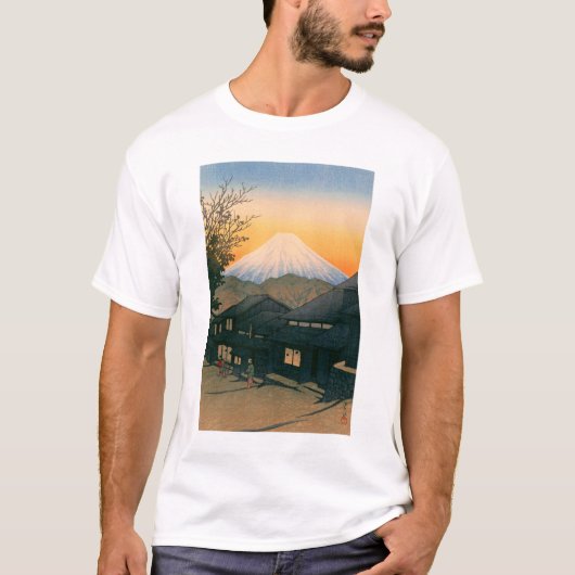 ukiyoe hasui No53 Mt. Fuji seen from Yui-cho T-shirt (Voorkant)