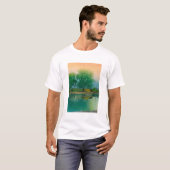ukiyoe hasui No56 Dawn in Tsuchiura T-shirt (Voorkant volledig)