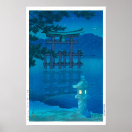 ukiyoe - hasui - No.10 Sterrennacht (Miyagima) - Poster