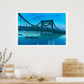 ukiyoe - hasui - No.11 Kiyosu Bridge - Poster (Keuken)