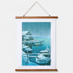 ukiyoe - hasui - No.27 Snow at Mukōjima - Hangend Wandkleed