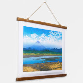 ukiyoe - hasui - No.37 Banyüu - Hangend Wandkleed (Gebogen)