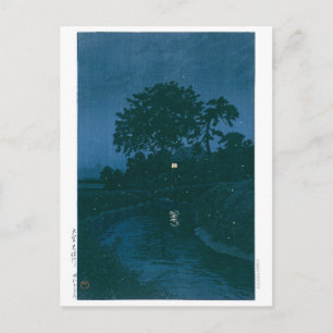 ukiyoe - hasui - No.45 Minuma River in Omiya - Briefkaart