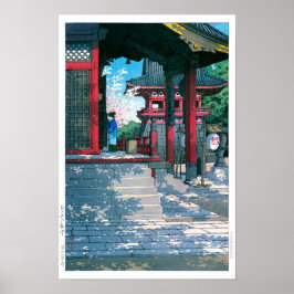 ukiyoe - hasui - nr.18 Meguro Fudo-tempel - Poster