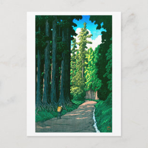 ukiyoe Hasui Nr 57 Historische Nikkō-autoweg Briefkaart
