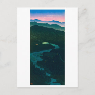ukiyoe hasui Nr 58 Etchu's Ioritani-pas Briefkaart