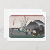ukiyoe Hiroshige No.20 Mariko Briefkaart (Voorkant / Achterkant)