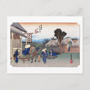 ukiyoe Hiroshige nr. 05-2 Totsuka Briefkaart