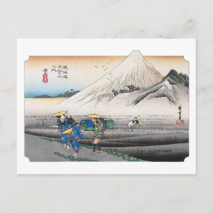 ukiyoe Hiroshige nr.13 Hara Briefkaart