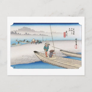 ukiyoe Hiroshige Nr.28 Mitsuke Briefkaart
