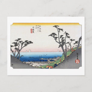 ukiyoe Hiroshige Nr.32 Shirasuka Briefkaart