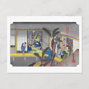 ukiyoe Hiroshige Nr.36 Akasaka Briefkaart