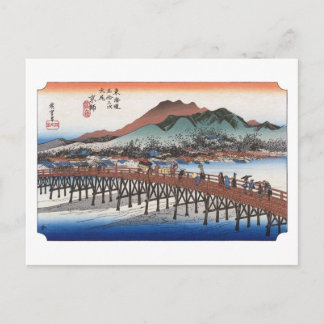 ukiyoe Hiroshige Nr.54 Keishi Briefkaart