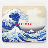 ukiyoe - Hokusai : No.21 Great Wave - Muismat (Voorkant)