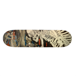ukiyoe japan skateboard skull