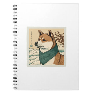 UKIYOE JAPANESE: SHIBA INU NOTITIEBOEK