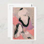 Ukiyoe [Utamaro] schoonheden 011 Briefkaart (Voorkant / Achterkant)