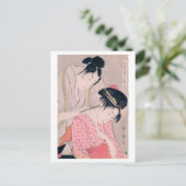 Ukiyoe [Utamaro] schoonheden 012 Briefkaart (Staand voorkant)