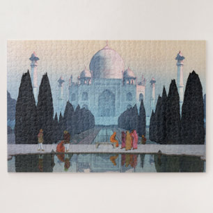 ukiyoe - Yoshida - 03 - Taj Mahal in Morning Mist Legpuzzel