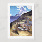 ukiyoe - Yoshida - 04 - Matterhorn - Briefkaart (Voorkant)