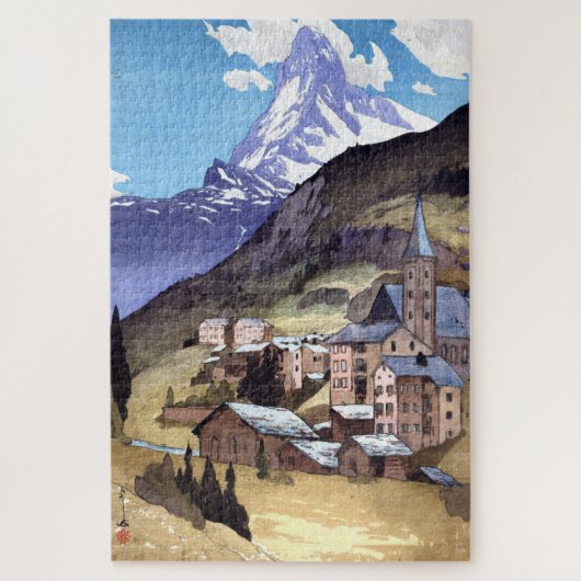 ukiyoe - Yoshida - 04 - Matterhorn - Legpuzzel (Verticaal)
