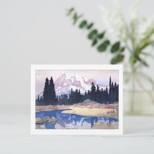 ukiyoe - Yoshida - 07 - Mount Rainier - Briefkaart (Staand voorkant)