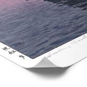 ukiyoe - Yoshida - 12 - Sailing Boats-Evening - Poster (Hoek)