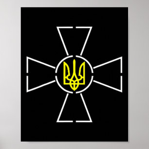 Ukraïens wapen shirt president Zelensky Oekraïne Poster