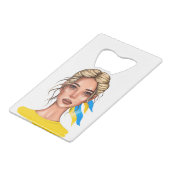 Ukrain Stop War Blonde Hair (Dos Angle)