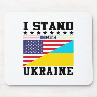 Ukraine American Pride Vintage Retro Ukrainian Fla Muismat
