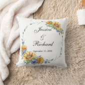 Ukraine Aquarelle Mariage lancer oreiller (Couverture)