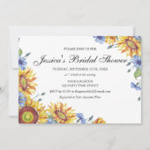 Ukraine Aquarelle nuptiale douche Invitation (Devant)