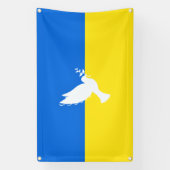 Ukraine drapeau Bannière Paix Dove Liberté (Verticale)