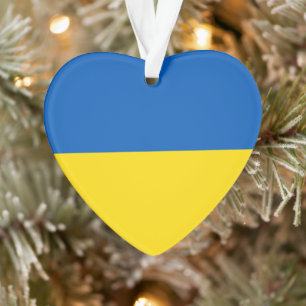 Ukraine drapeau bleu jaune coeur mignon