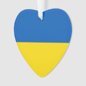 Ukraine drapeau bleu jaune coeur mignon (devant)