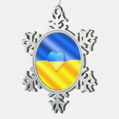 Ukraine drapeau ornement de Noël Paix Liberté (Vue impression)