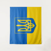 Ukraine & drapeau ukrainien, tapisserie Tryglav /s (Devant)