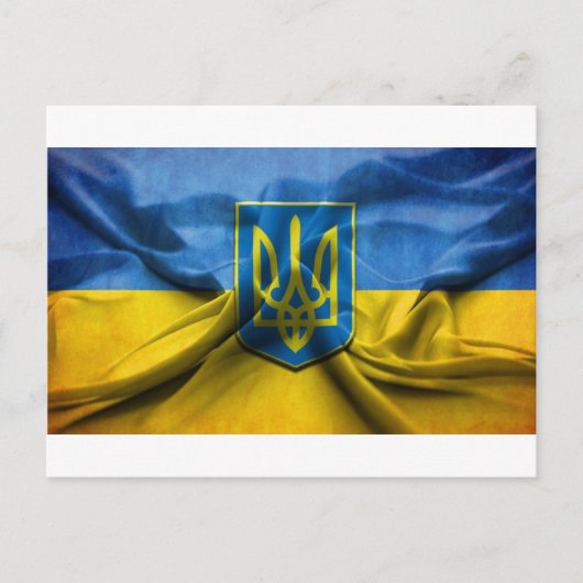 UKRAINE FLAG BRIEFKAART (Voorkant)