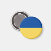 UKRAINE FLAG BUTTON MAGNET MAGNEET (Voorkant / Achterkant)