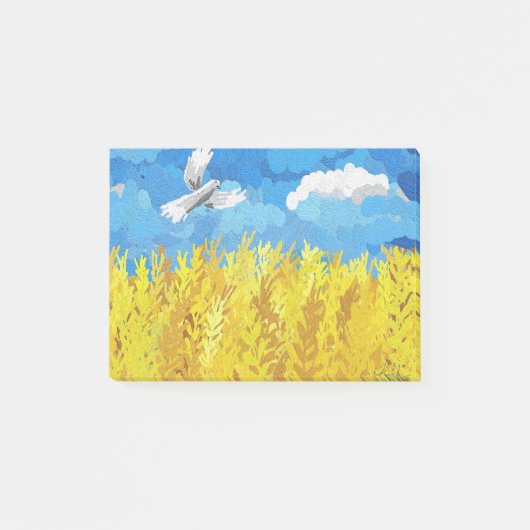 Ukraine Flag Landscape Post-it® Notes (Voorkant)