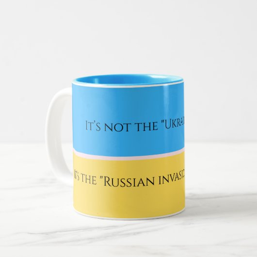 UKRAINE FLAG MUG (Devant gauche)