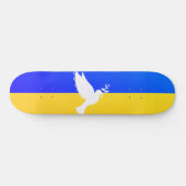 Ukraine Flag Skateboard Dove de la Paix - Liberté (Horz)