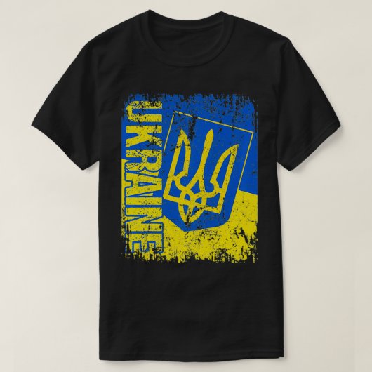 UKRAINE Flag Vintage Distressed UKRAINE Pullover (Design voorkant)