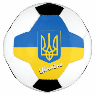 Ukraine Football & drapeau ukrainien / Sports