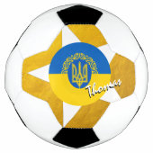 Ukraine Football & Gold drapeau ukrainien (Devant)