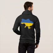 Ukraine Love & Flag Hoodie (Achterkant volledig)