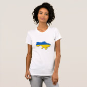 Ukraine Map T-shirt (Voorkant volledig)
