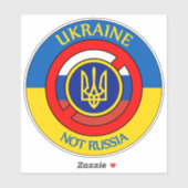 Ukraine - Pas Russie Sticker (Feuille)