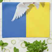Ukraine Serviette de cuisine Dove de la paix - Lib (Plié)